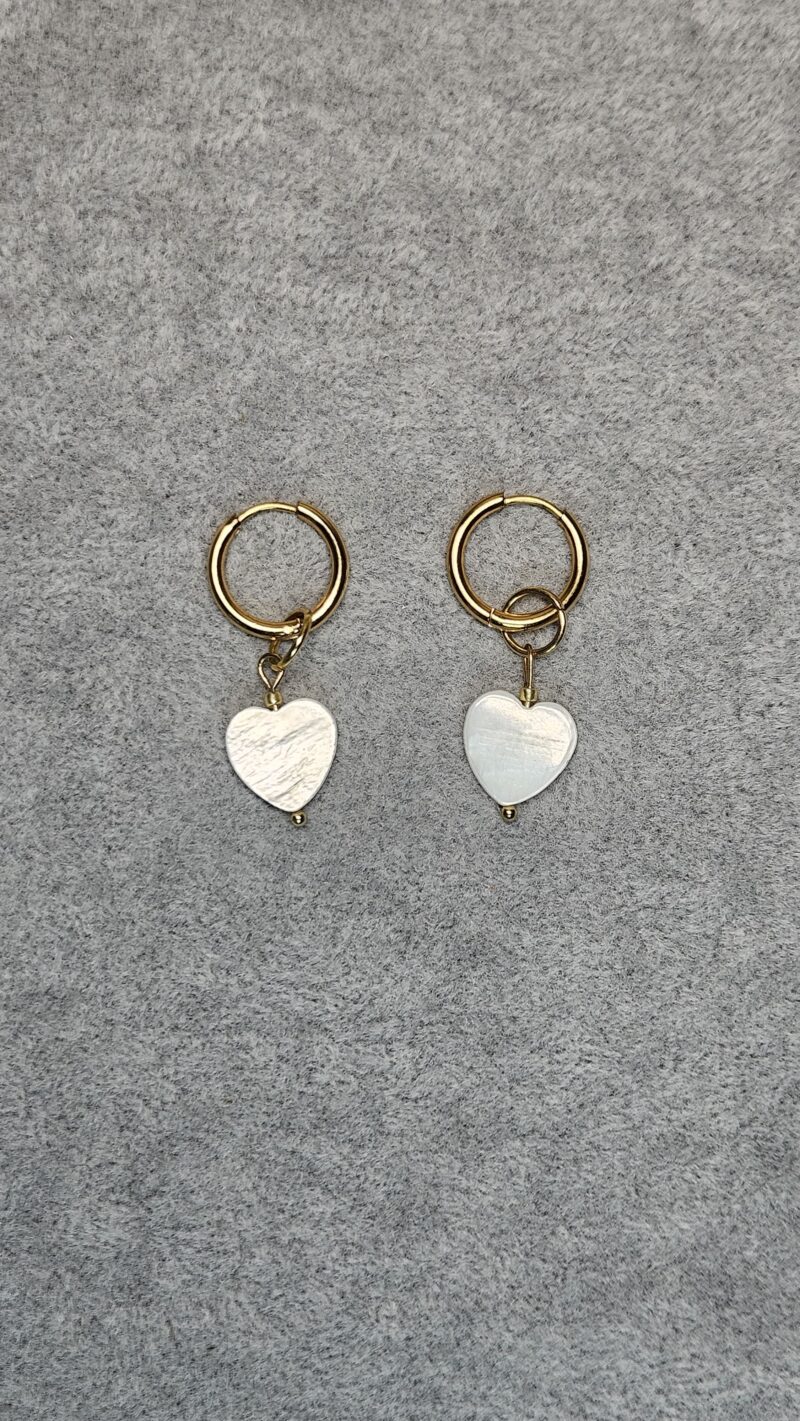 Oorbellen PEARL HEARTS