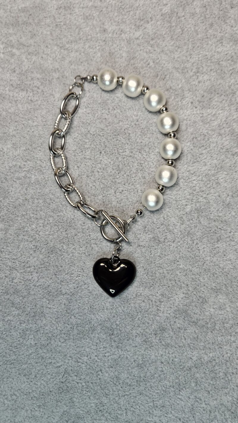 Armband HEMATITE HEART