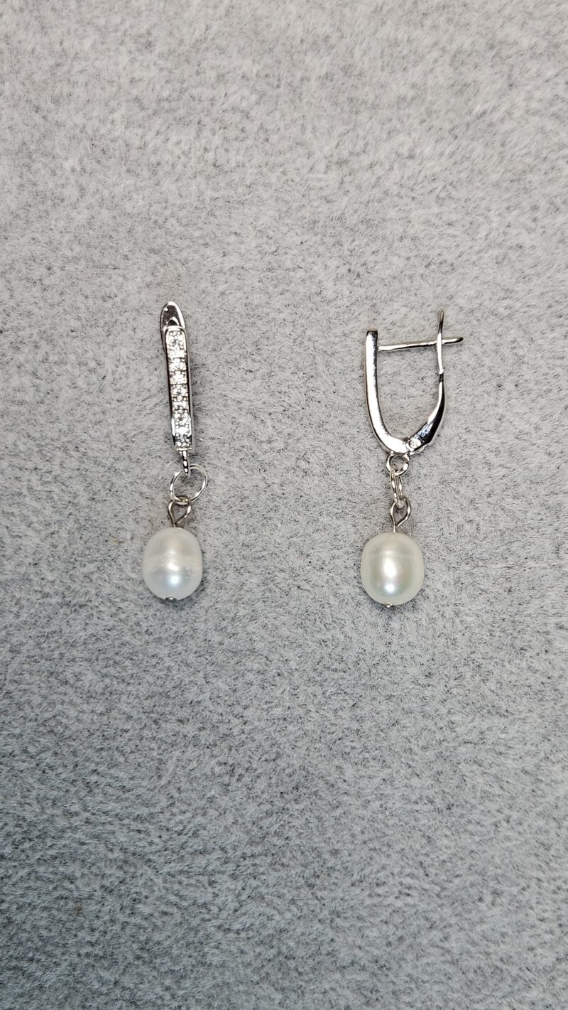 Oorbellen SILVER PEARLS