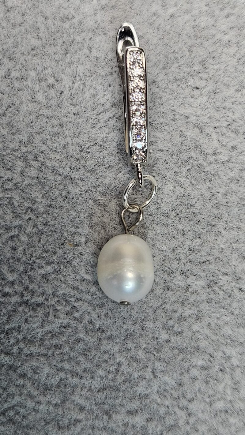 Oorbellen SILVER PEARLS - Afbeelding 2