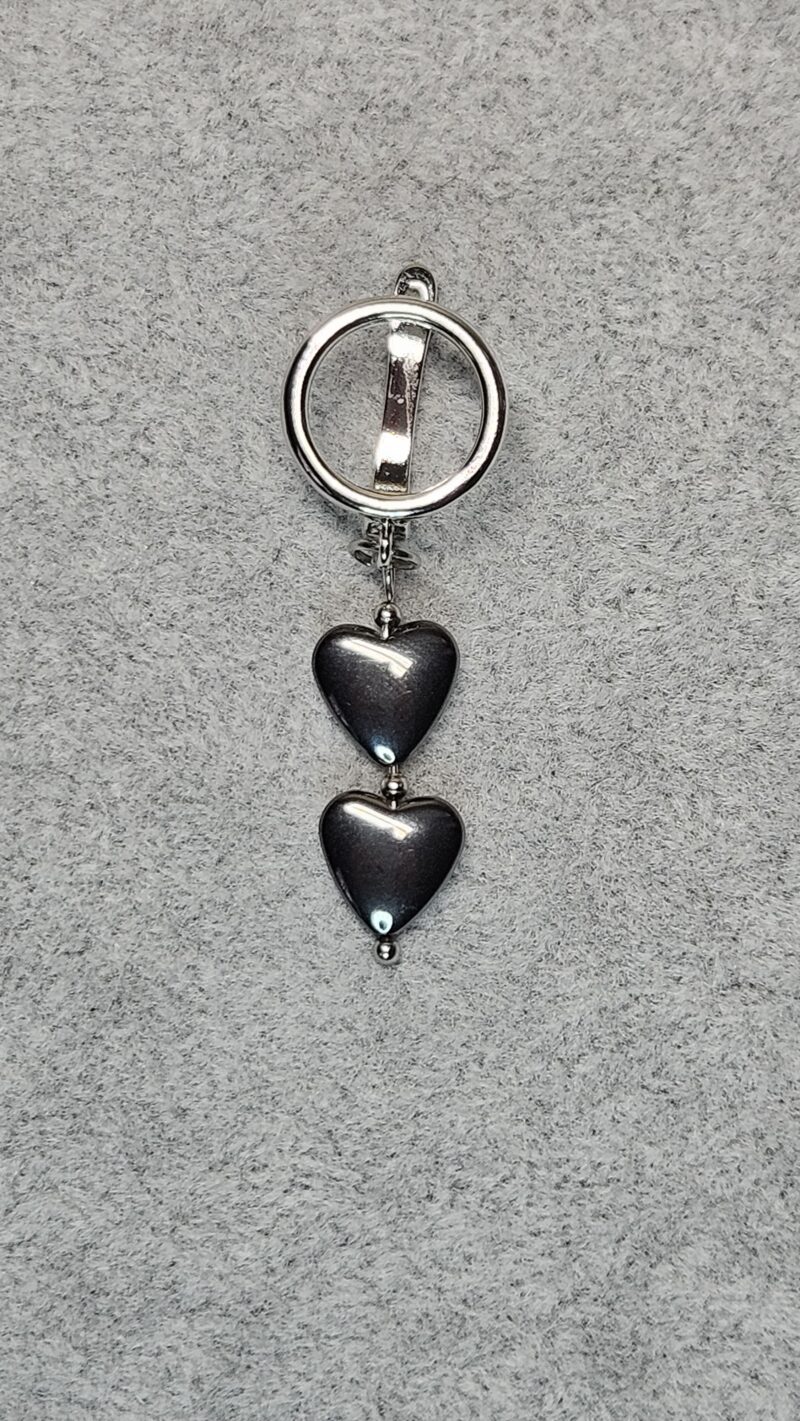 Oorbellen BLACK HEARTS - Afbeelding 2